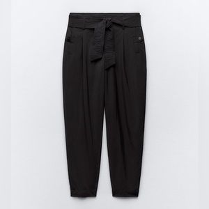 Zara Belted Paperbag Pants